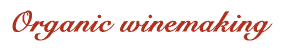 Organic winemaking