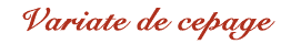 Varietes de cepage