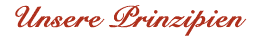 Unsere Prinzipien